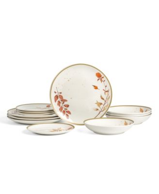 Maple 12-Pc. Dinnerware Set, Service For 4