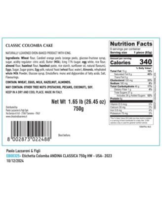 Zia Pia Classic Colomba Cake, 24.7 oz.