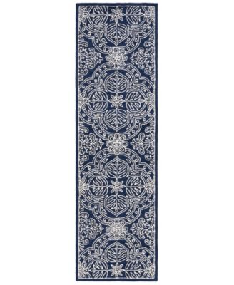 Lauren Ralph Lauren Etienne LRL6603N Navy and Ivory 2'3