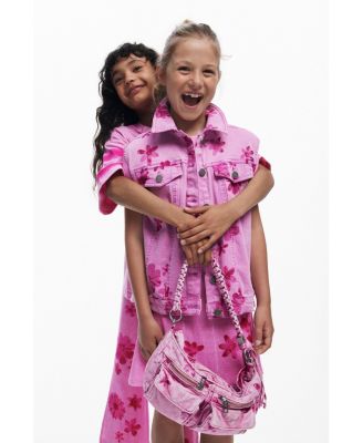 Girls Girls's Denim vest flowers