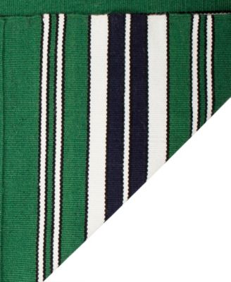 Leopold Stripe LRL2462K Green 8' X 10' Outdoor Area Rug