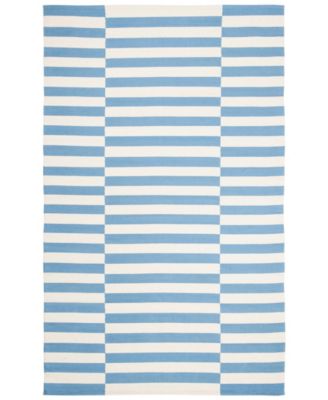 Ludlow Stripe LRL7350B Chambray 5' X 8' Area Rug