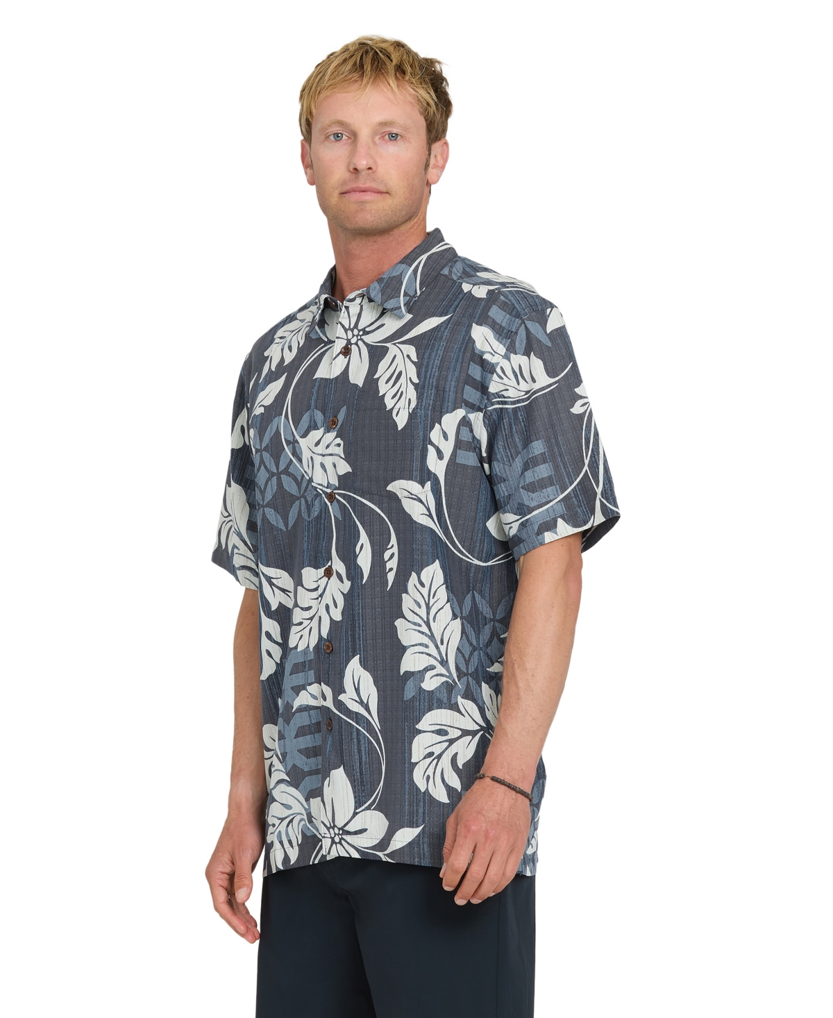 Quiksilver Waterman Men's Short-Sleeve Bloom Shirt