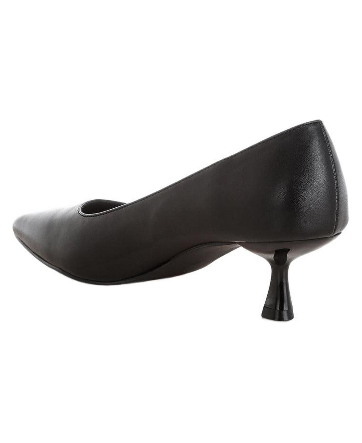 Женские туфли London Rag Blara Pointed Toe Pump Heels, цвет: Чёрная искусственная кожа — фото 5