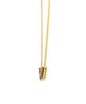 Chocolate Ombre Diamond (0.77 ct. t.w.) Adjustable Necklace in 14k Honey Gold