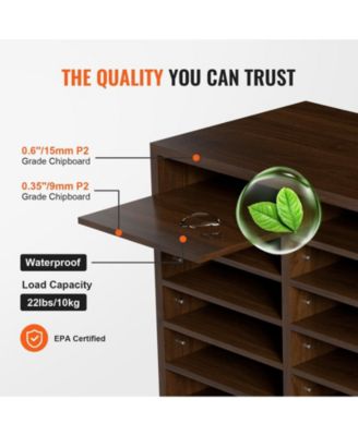 12 Compartment Literature Organizer With Adjustable Shelves for Office and Home