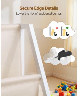 SUGFIT 3-Tier Kids Bookshelf and Toy Storage Organizer with Sling Book Rack for Toddler