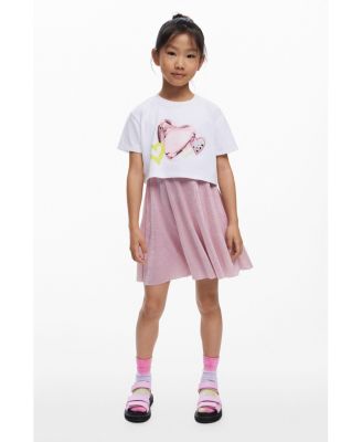Girls 2-in-1 Heart Dress