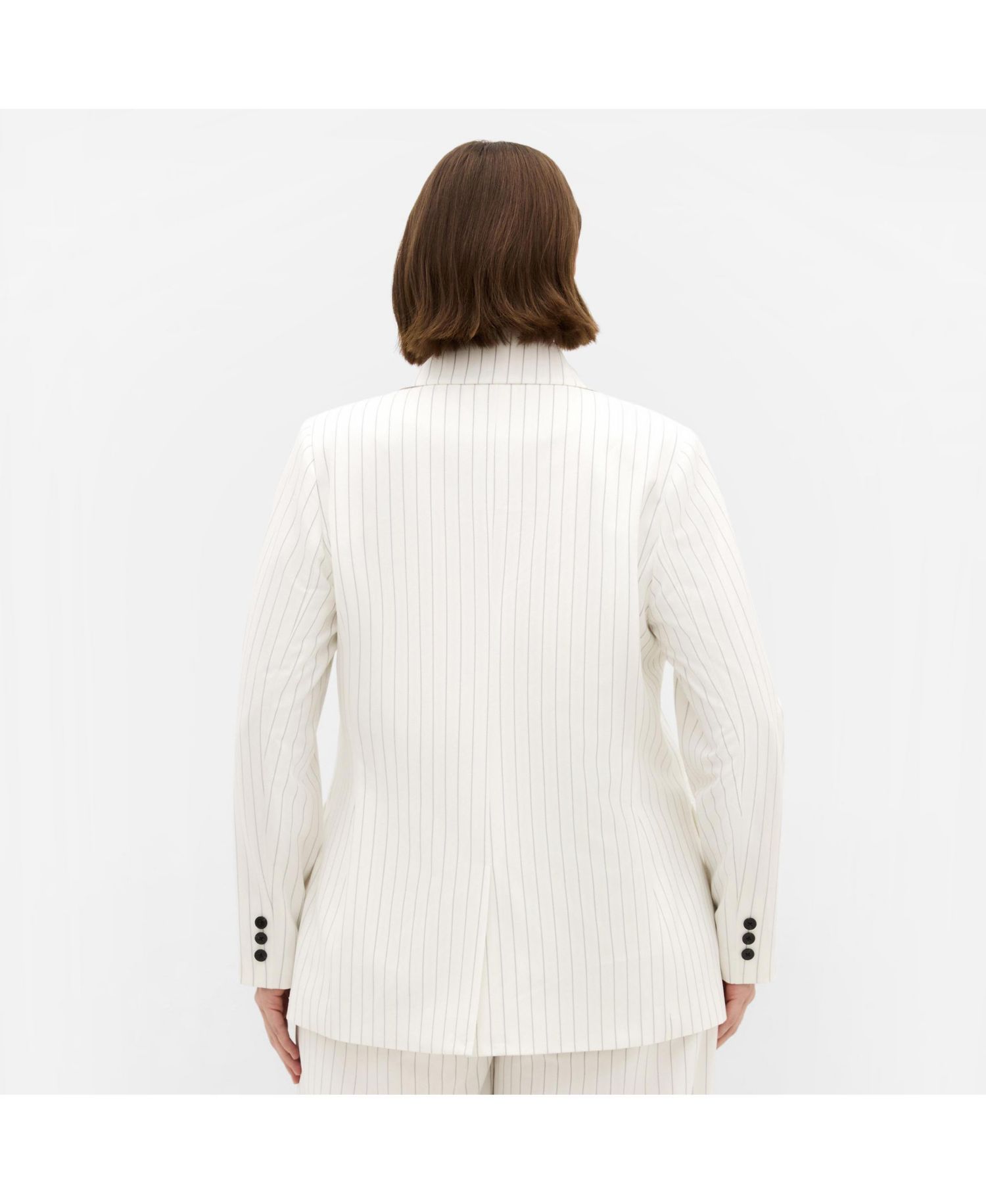 Women's Pinstripe Double Breasted Blazer