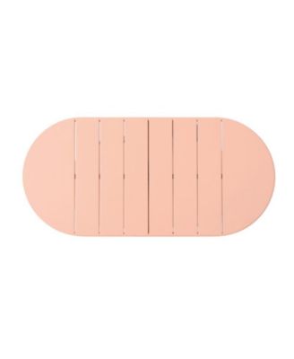 3-Piece Retro Modern Outdoor Bistro Set with Oval Table