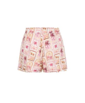 Women's Postcard Soiree Print Short