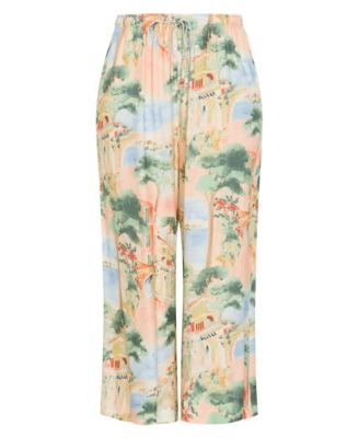 Women's Halle Sardinia Print Wide Leg Pant