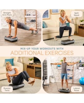 4-in-1 Aerobic Balance Board & Step Platform - Adjustable Non-Slip Slant Board & Stepper for Home Workouts