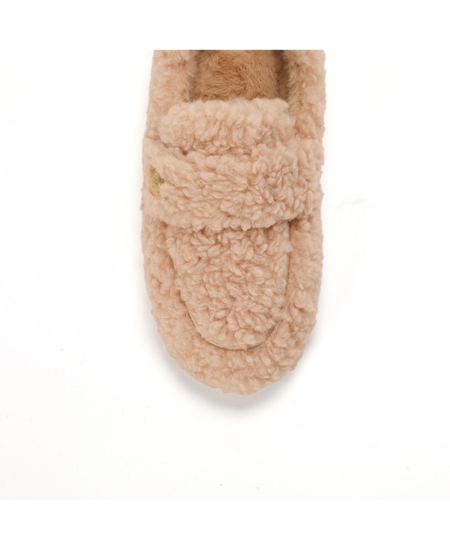 Женские тапочки Dearfoams Madeline Luxe Teddy Loafer Slipper, цвет: Латте — фото 8