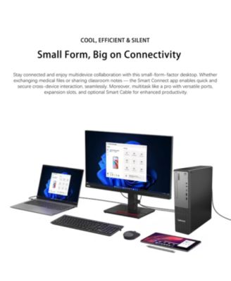 ThinkCentre Small Form Factor Business Desktop, Intel Core i7-13620H, 16GB DDR5, 512GB SSD, Wired KB and Mouse, Windows 11 Pro