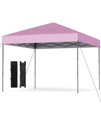 10x10 ft Outdoor Pop-Up Canopy Tent with Carry Bag & Stakes