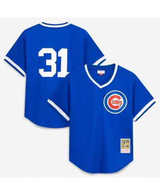 Men's Greg Maddux Royal Chicago Cubs Authentic Batting Practice Jersey