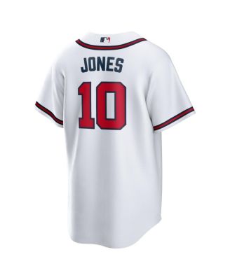 Men's Chipper Jones White Atlanta Braves Home Retired Player Replica Jersey