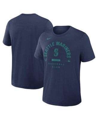 Men's Navy Seattle Mariners Authentic Collection Early&nbsp;Work Tri-Blend Dri-FIT T-Shirt