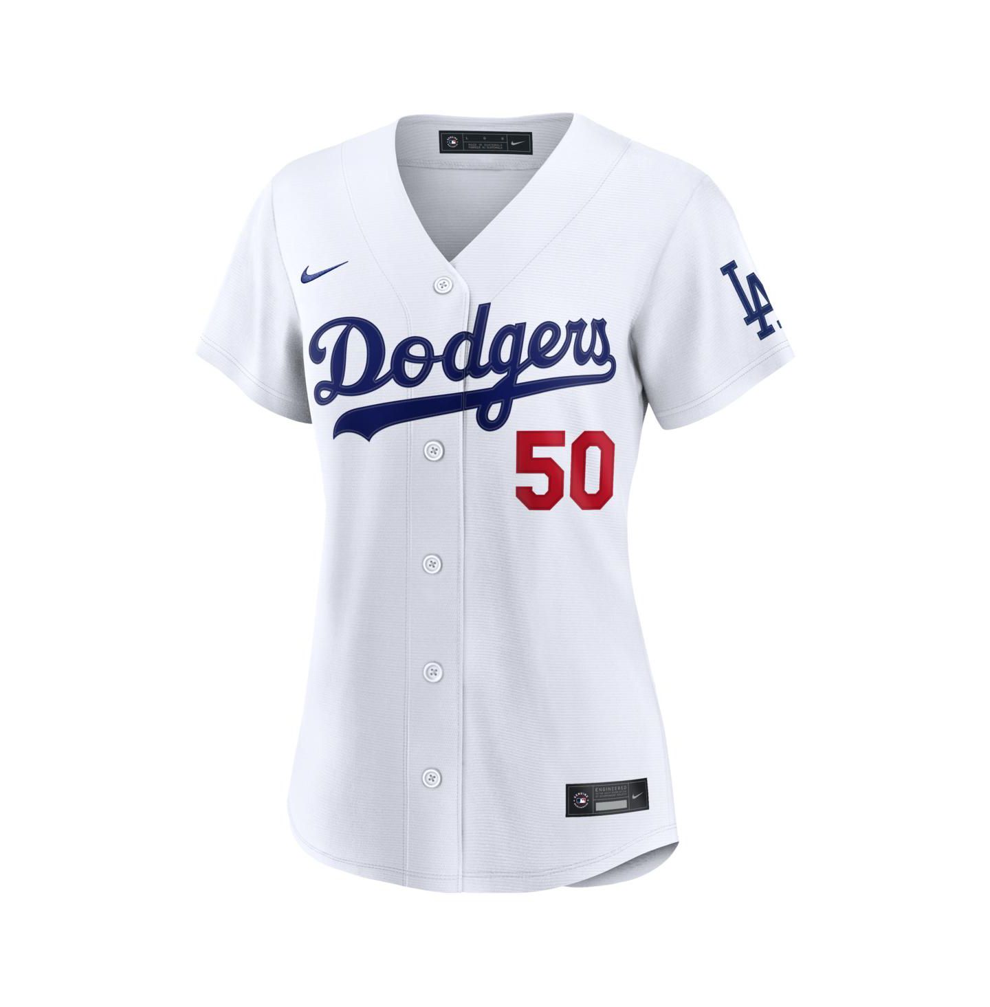 Женский топ Nike Mookie Betts White Los Angeles Dodgers Home Stadium Jersey — фото 2