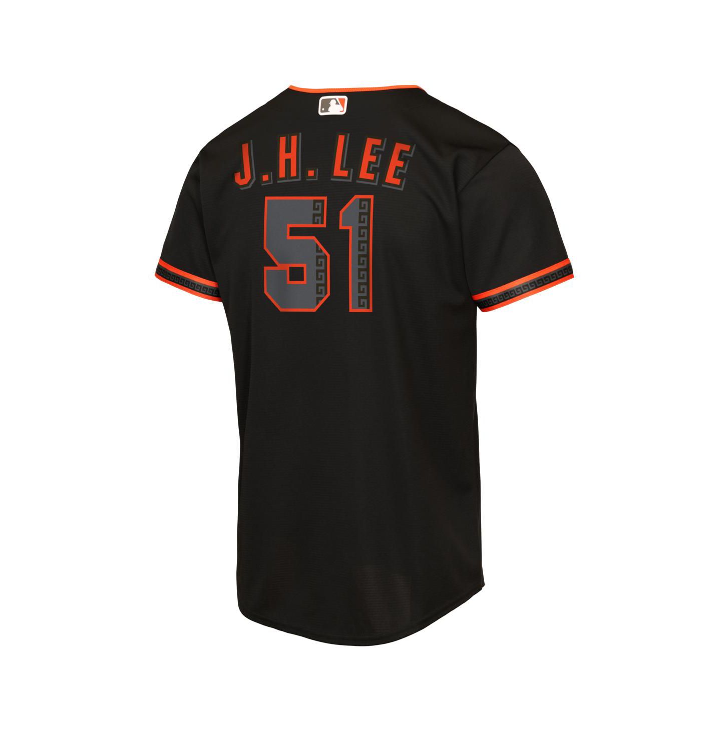 Детское джерси Nike Jung Hoo Lee San Francisco Giants Alternate 2 Replica, Black — фото 3