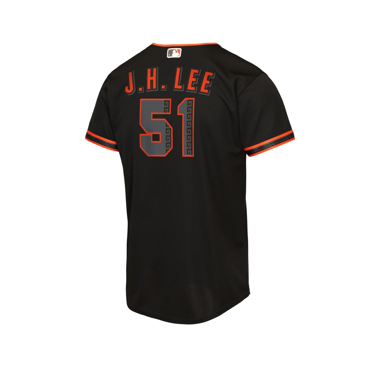 Big Boys and Girls Jung Hoo Lee Black San Francisco Giants Alternate 2 Replica Jersey