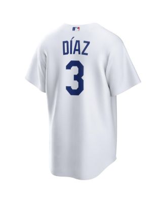 Men's Edwin Díaz White Los Angeles Dodgers Home Replica Jersey