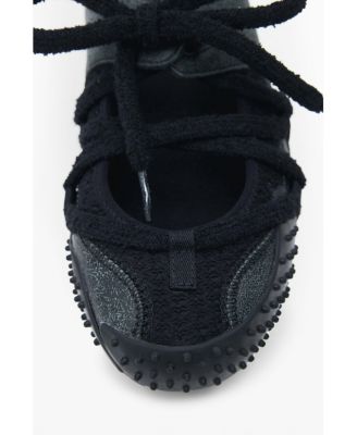 Women's Leather lace-up sneaker