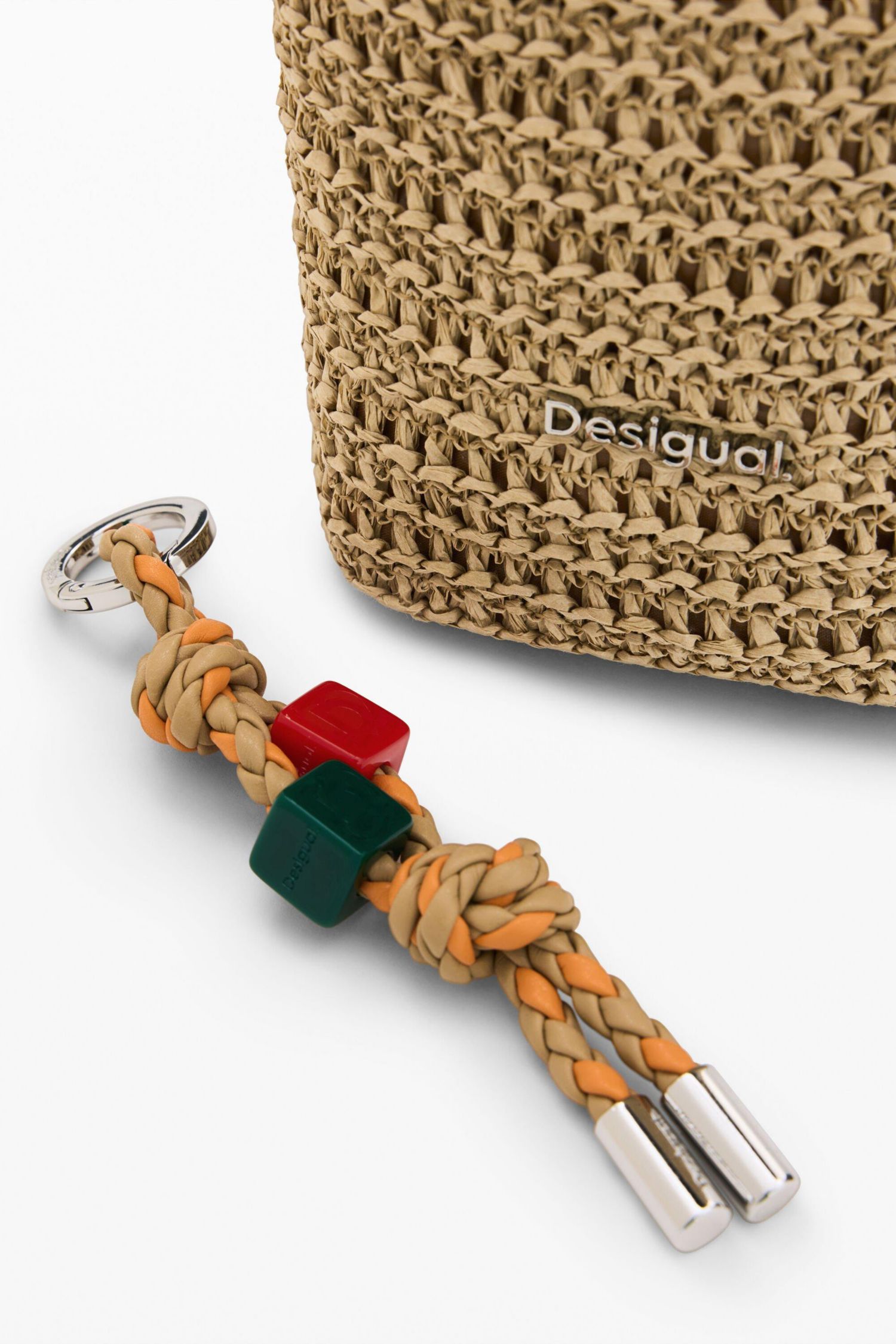 Women's Raffia Mobile Phone Holder Charms