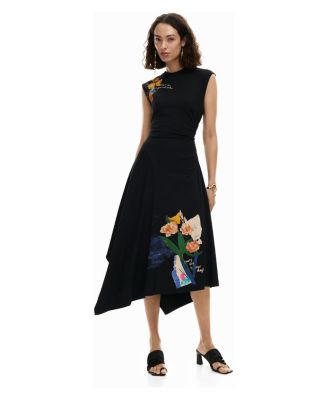 Women's Asymmetric floral dress