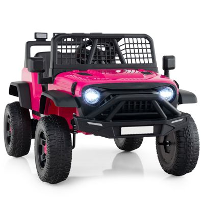 24V Electric Ride On Car for Kids with Parent Remote, Music and Lights