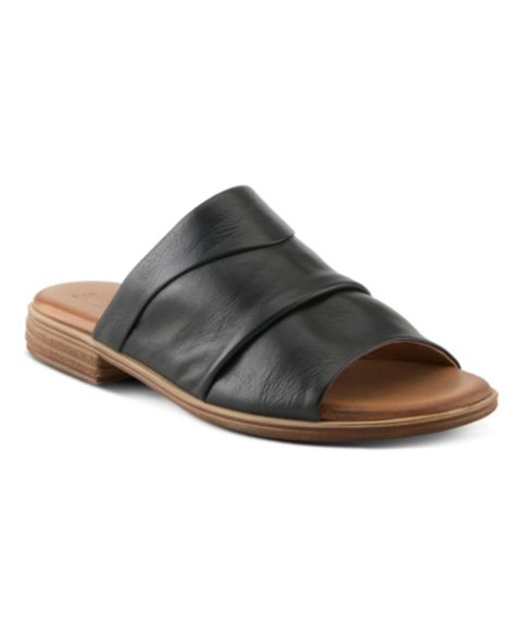 Женские сандалии Spring Step Jaleel Flat Sandal with Adjustable Strap, цвет: Чёрный