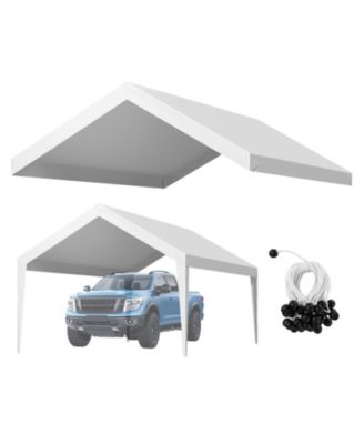 12 x 20 ft Waterproof Carport Replacement Canopy Cover Car Shelter Tarp Frame Not Included