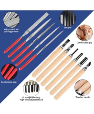 25pcs Deburring Tool Craft Hand File Carving Sanding Modeling Scraping 3D Printing Kit