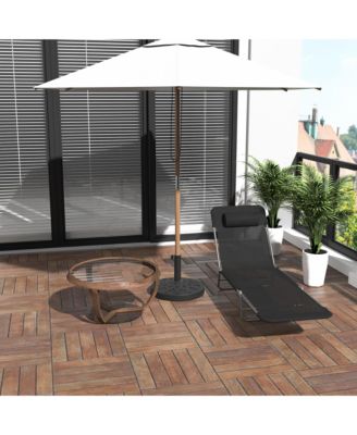 Mesh Outdoor Reclining Lounge Chair Lightweight and Portable,