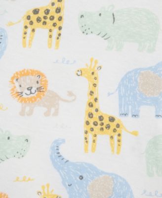 Baby Boys' Safari Short-Sleeve and Sleeveless Romper, 2-Pack