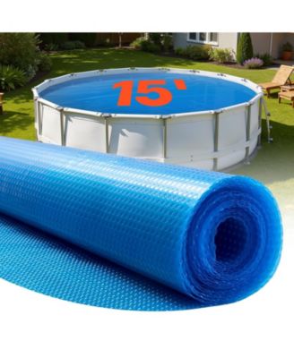 15 ft Round 12 Mil Solar Pool Cover for Daytime Heat Retention