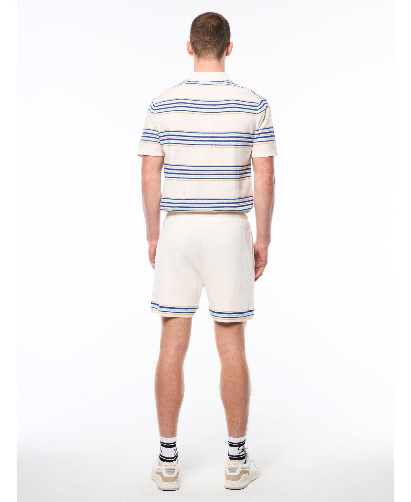Мужские шорты Sergio Tacchini Fausto Sweater Short, цвет: Gardenia — фото 4