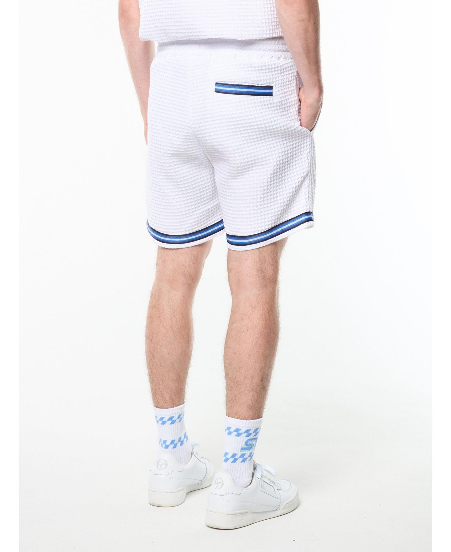 Мужские шорты Sergio Tacchini Chiaro Cabana Short . inseam: 6, цвет: Яркий белый — фото 3