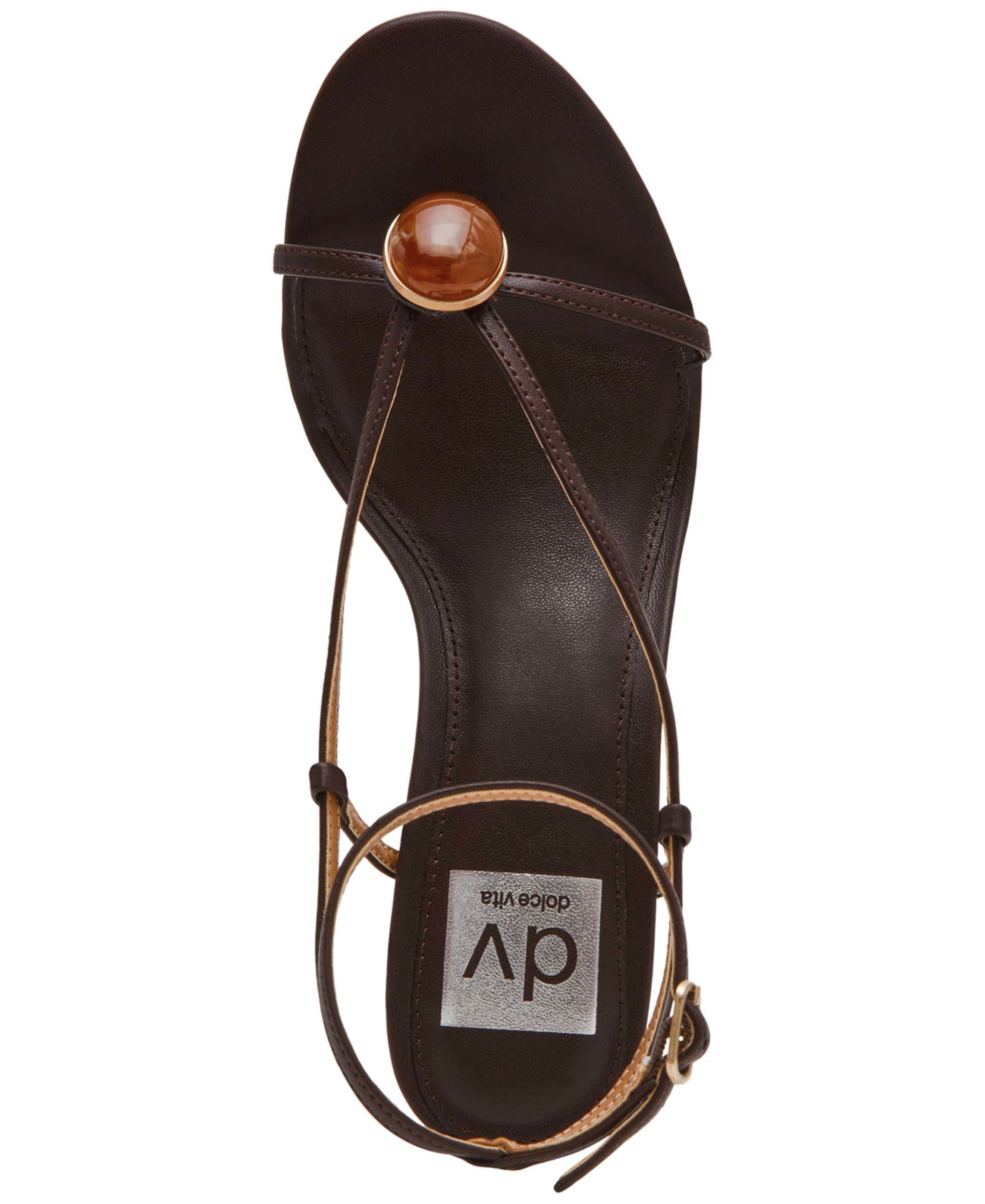 Женские сандалии DV Dolce Vita Cella Embellished Dress Sandals, цвет: Коричневый — фото 4