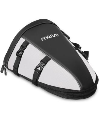 Motorcycle Tail Bag Waterproof Rear Seat Storage with Shoulder Strap, 10L Motorbike Saddle Bag for Travel Commuting Riding