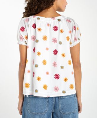 Women's Printed Short-Sleeve Top