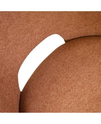 Set of 4 Upholstered Dining Chairs, Modern Fabric, Walnut Metal Legs