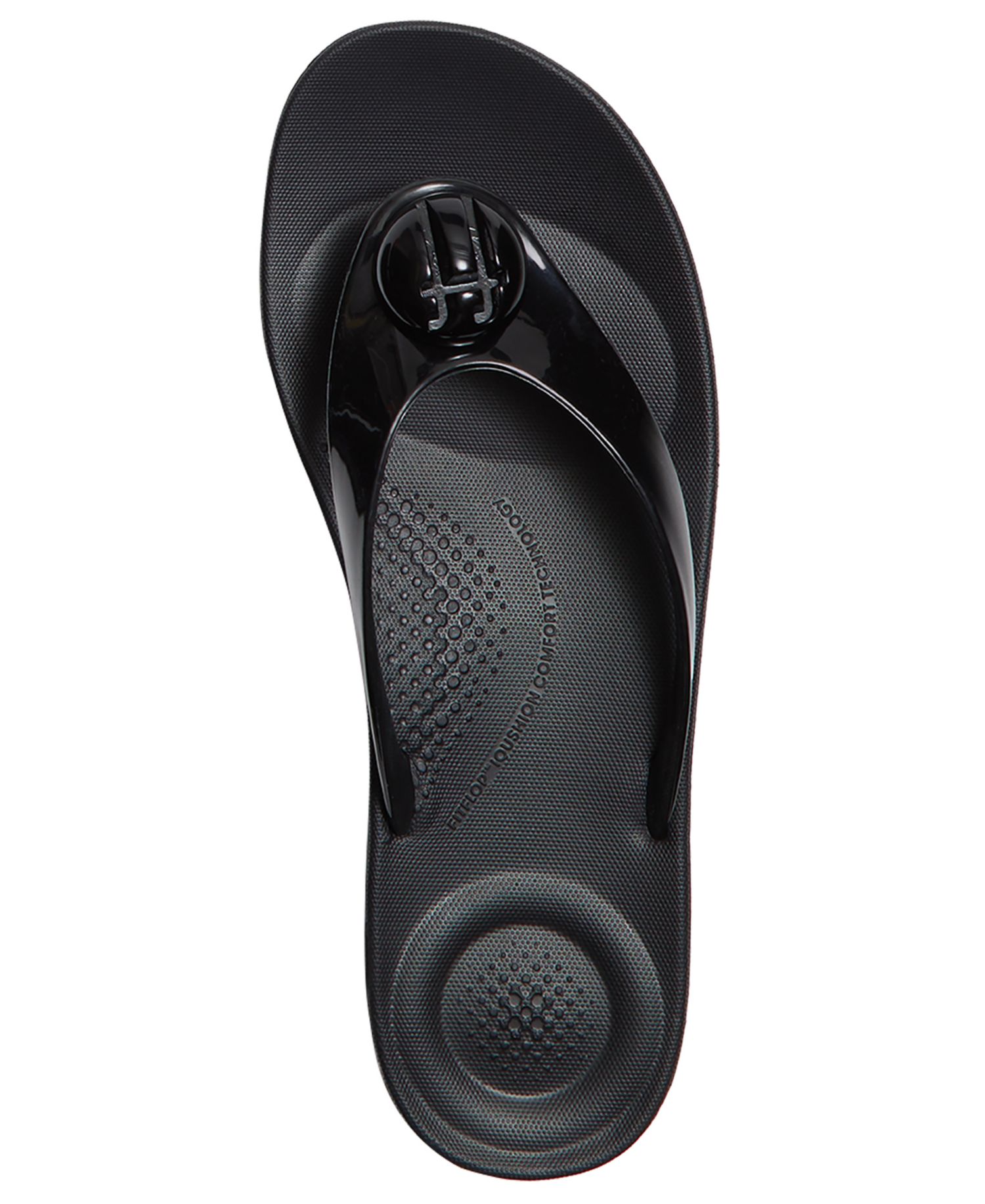 Women's Iqushion Glossy-Button Slip-On Sandals