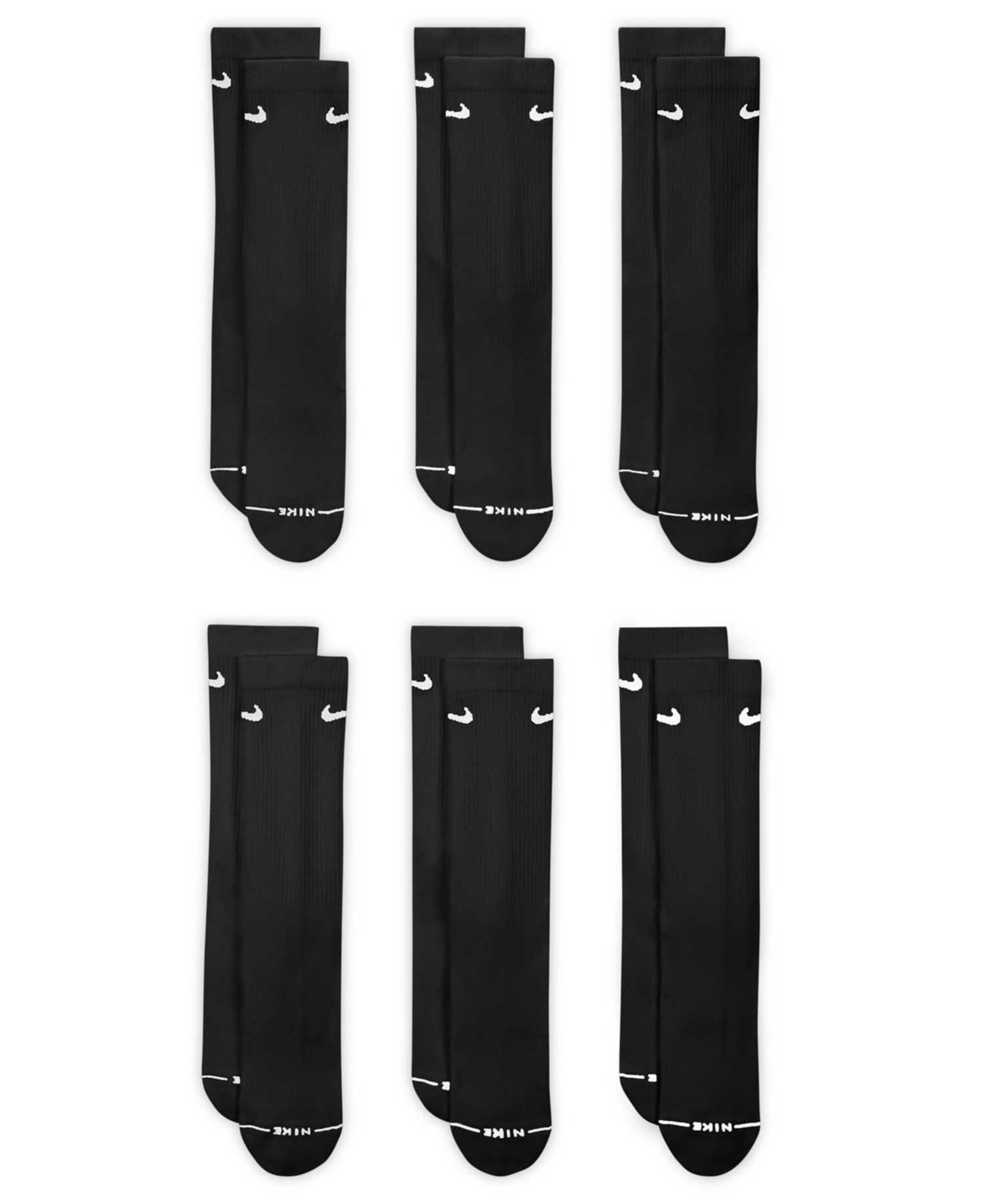Unisex Everyday Elevated Crew Socks, 6-Pack