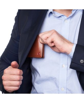 Men's Connor Executive Bifold Wallet | Business Passcase for Men | Premium Leather | Dual ID Windows | RFID Blocking | Gift Box Included