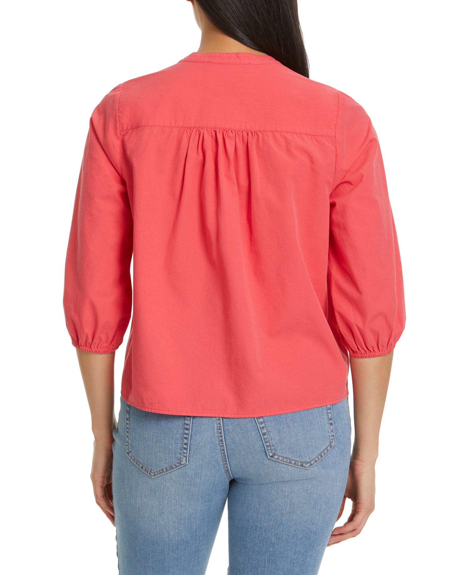 Women's Peplum Button-Front Top