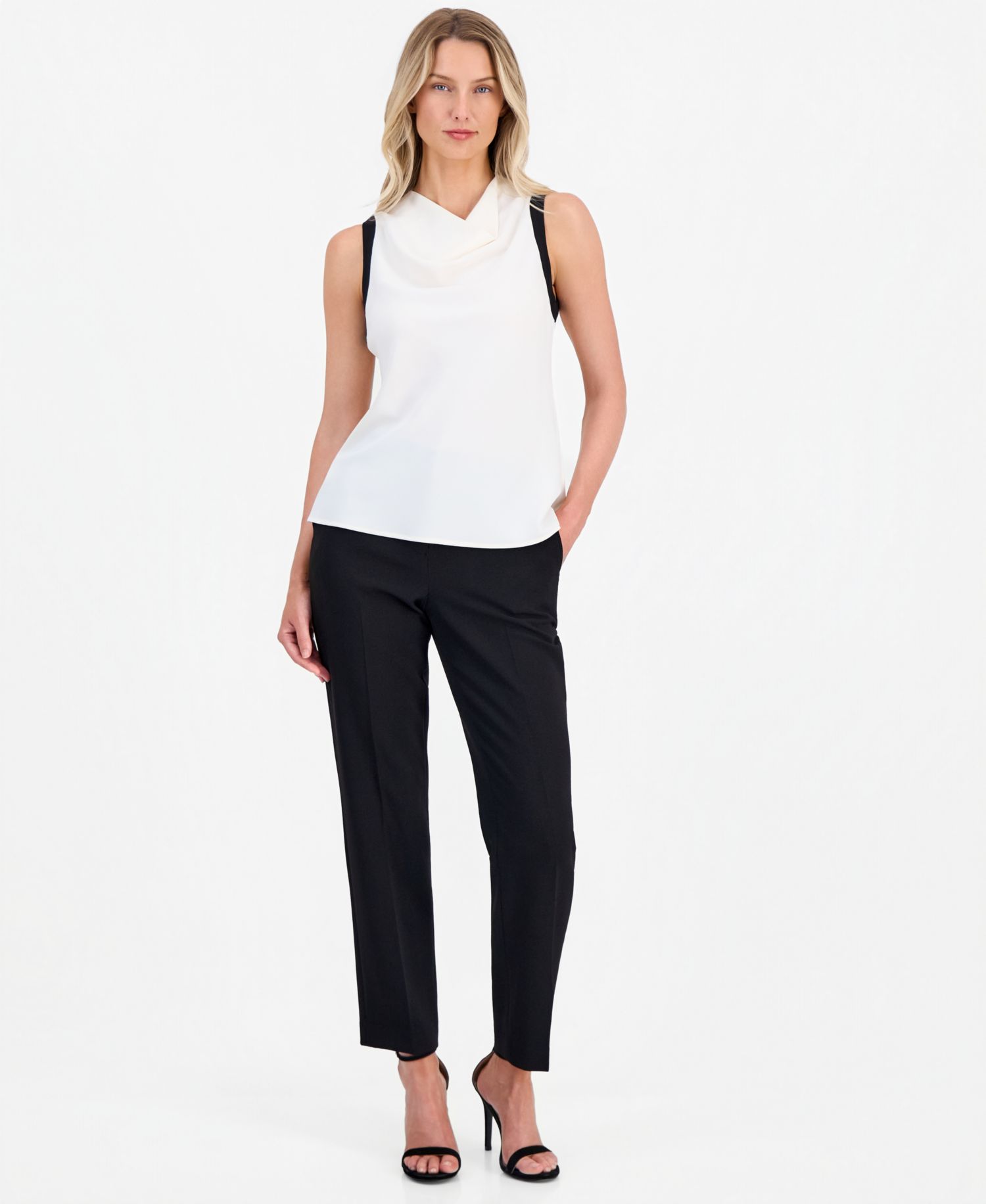 Women's Cowlneck Sleeveless Top