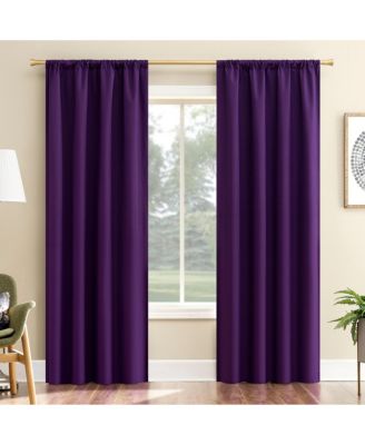 Karina Textured Blackout Rod Pocket Curtain Panel
