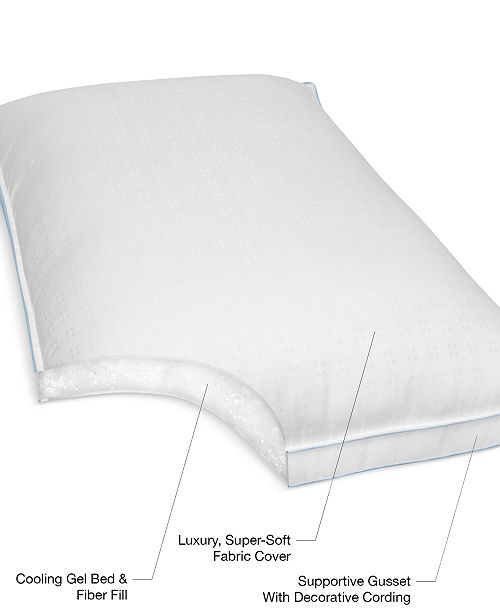 Sensorgel Cool Fusion Medium Density Standard Bed Pillow With